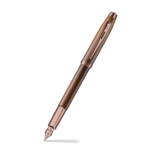 Sheaffer Gift 100 9374 Fountain Pen | Coffee Edition Matt Brown with Regal Brown PVD Trim
