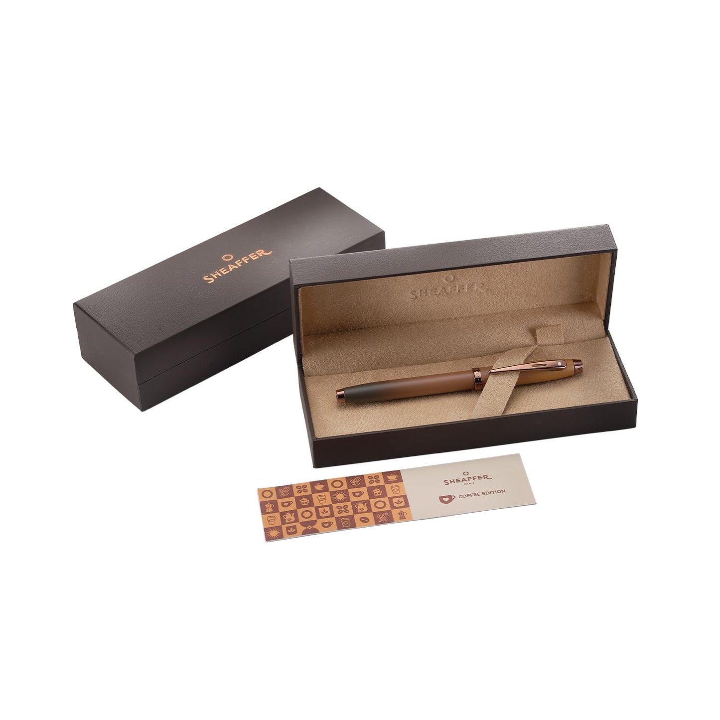 Sheaffer Gift 100 9374 Fountain Pen | Coffee Edition Matt Brown with Regal Brown PVD Trim