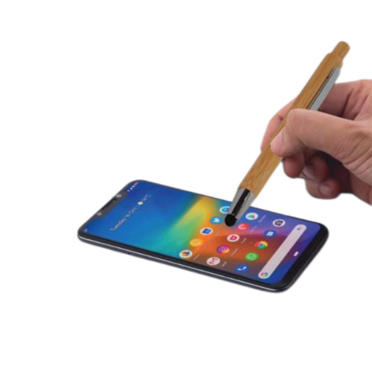 Triangle Bamboo pen with stylus