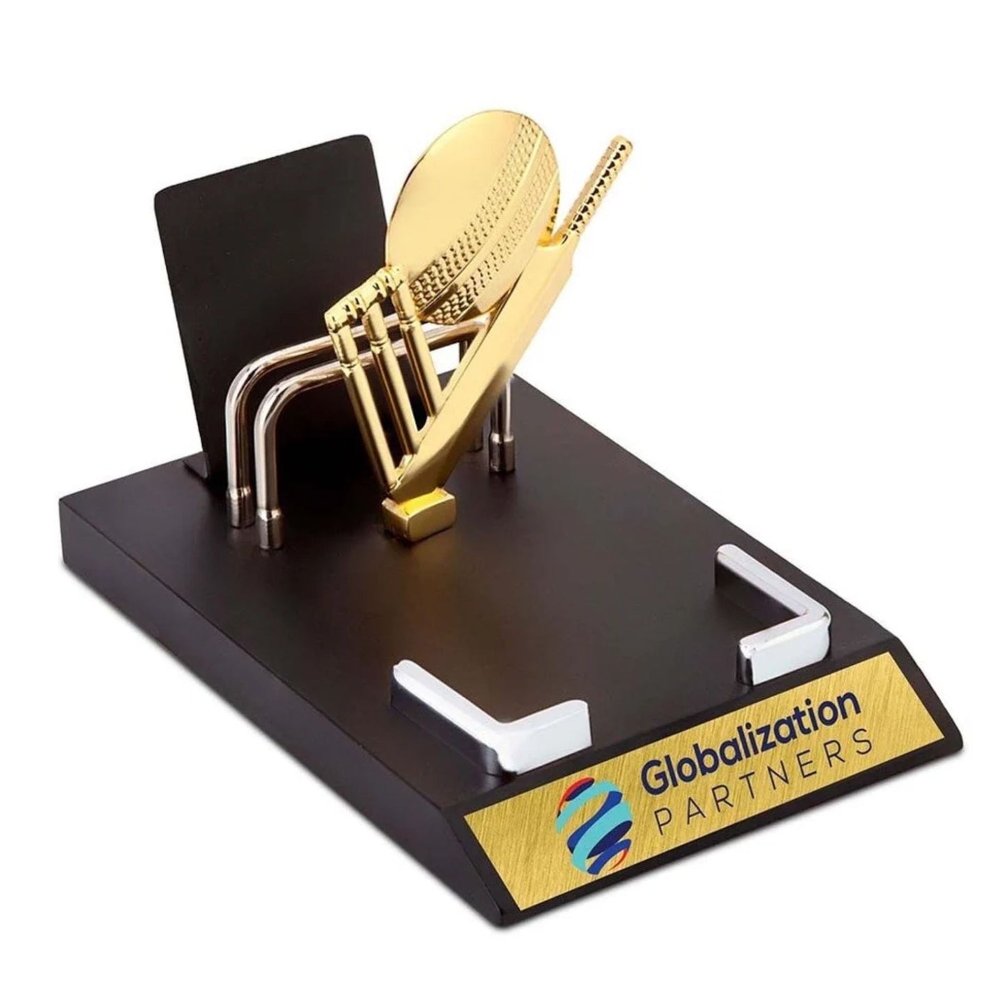 Golden Wooden Cricket Theme Desktop