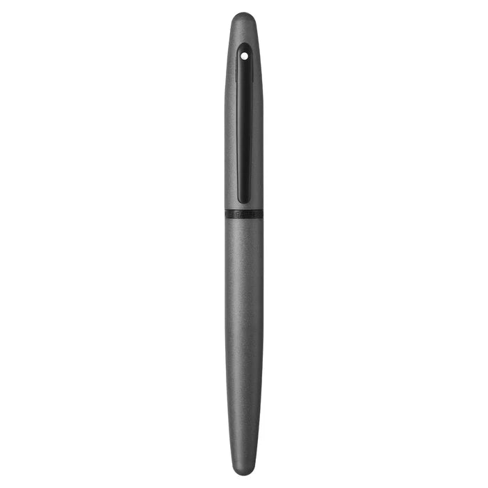 Sheaffer Gift Set ft. Matte Gray VFM 9424 Rollerball Pen with Black Trims and Driftwood Gray Credit Card Holder