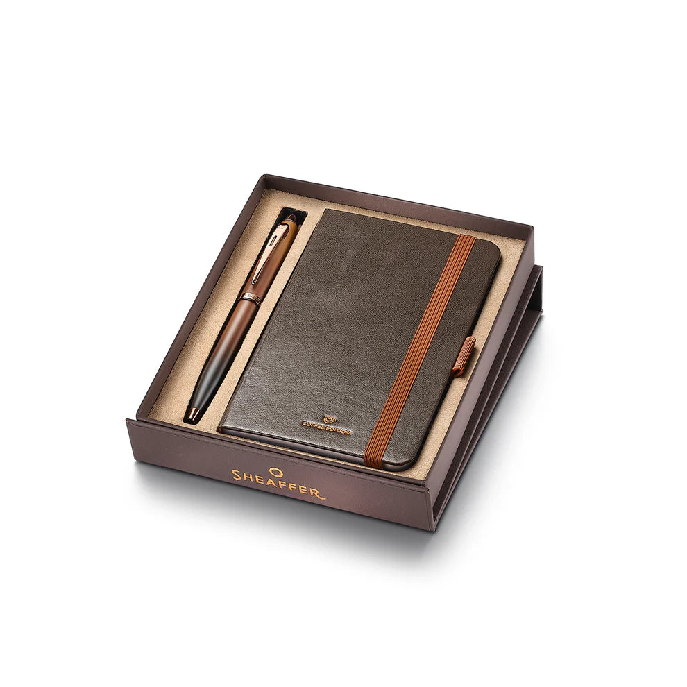 Sheaffer | 100 | Gift Set | Coffee Edition | Ball Pen & Small Notebook