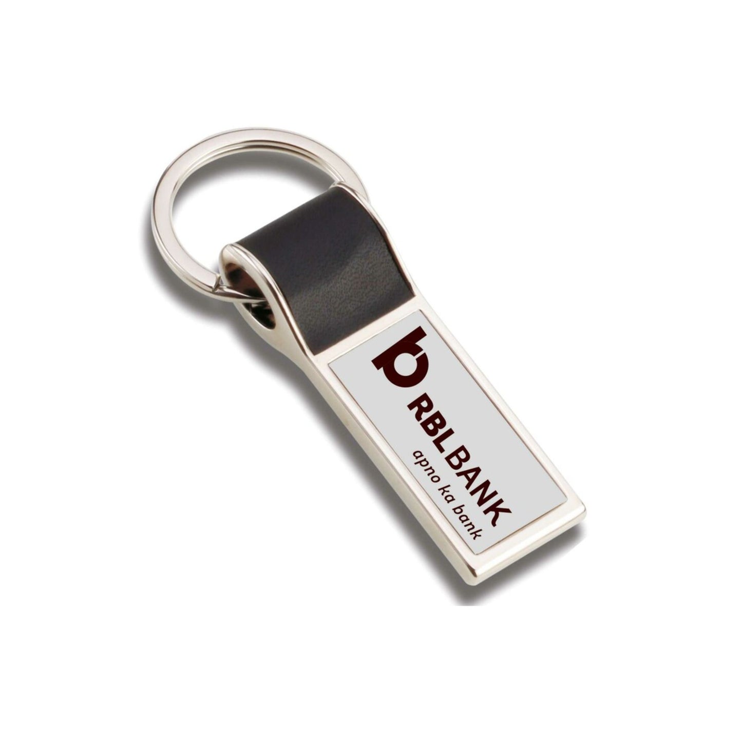 PU Strap Keychain With Steel Plate