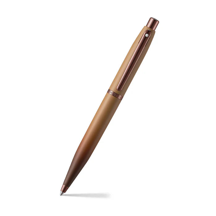Sheaffer Gift Set ft. Coffee Edition VFM Ballpoint Pen with Regal Brown PVD Trims and Credit Card Holder
