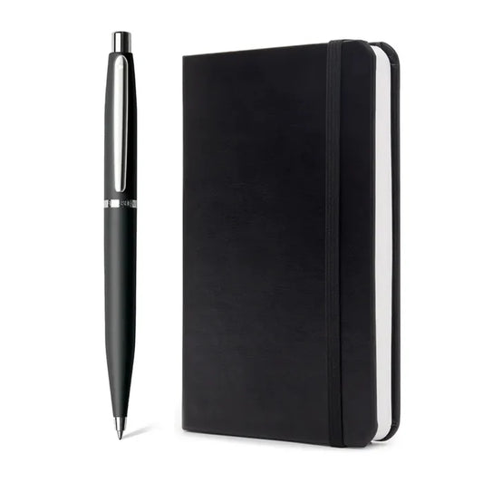 Sheaffer® Giftset VFM 9405 Black Ballpoint Pen and Medium Notebook Black Hangsell