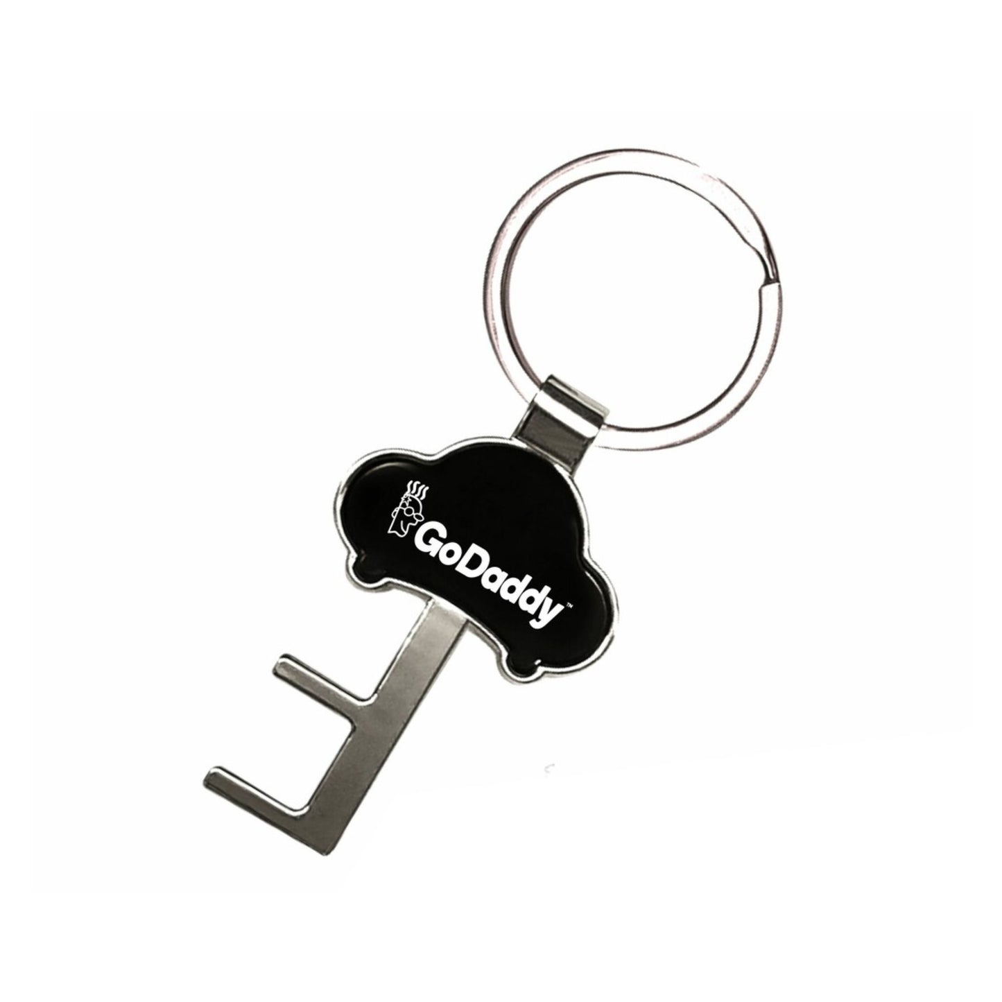Key-Shaped Keychain With Car Design