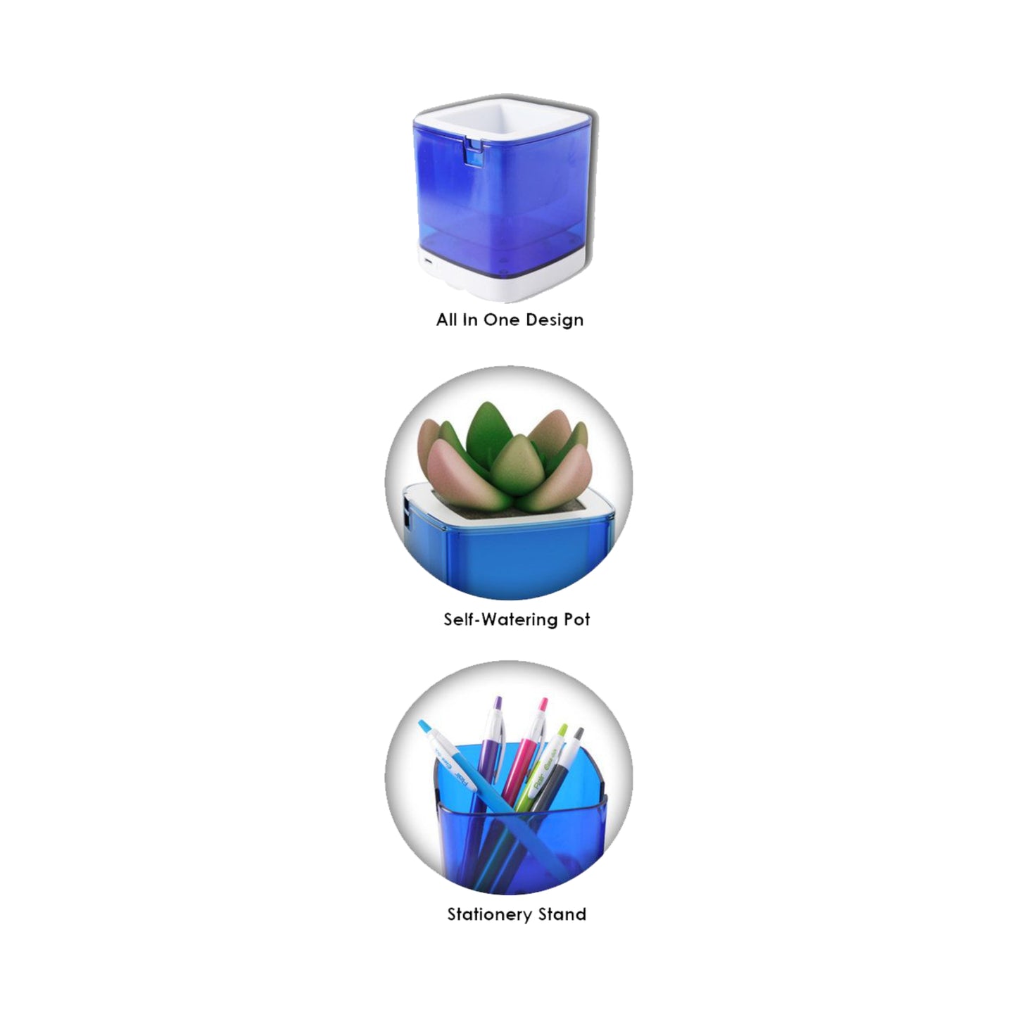 Groot 4 In 1 Self-Watering Planter Charging Hub Stationery Stand Mobile Stand