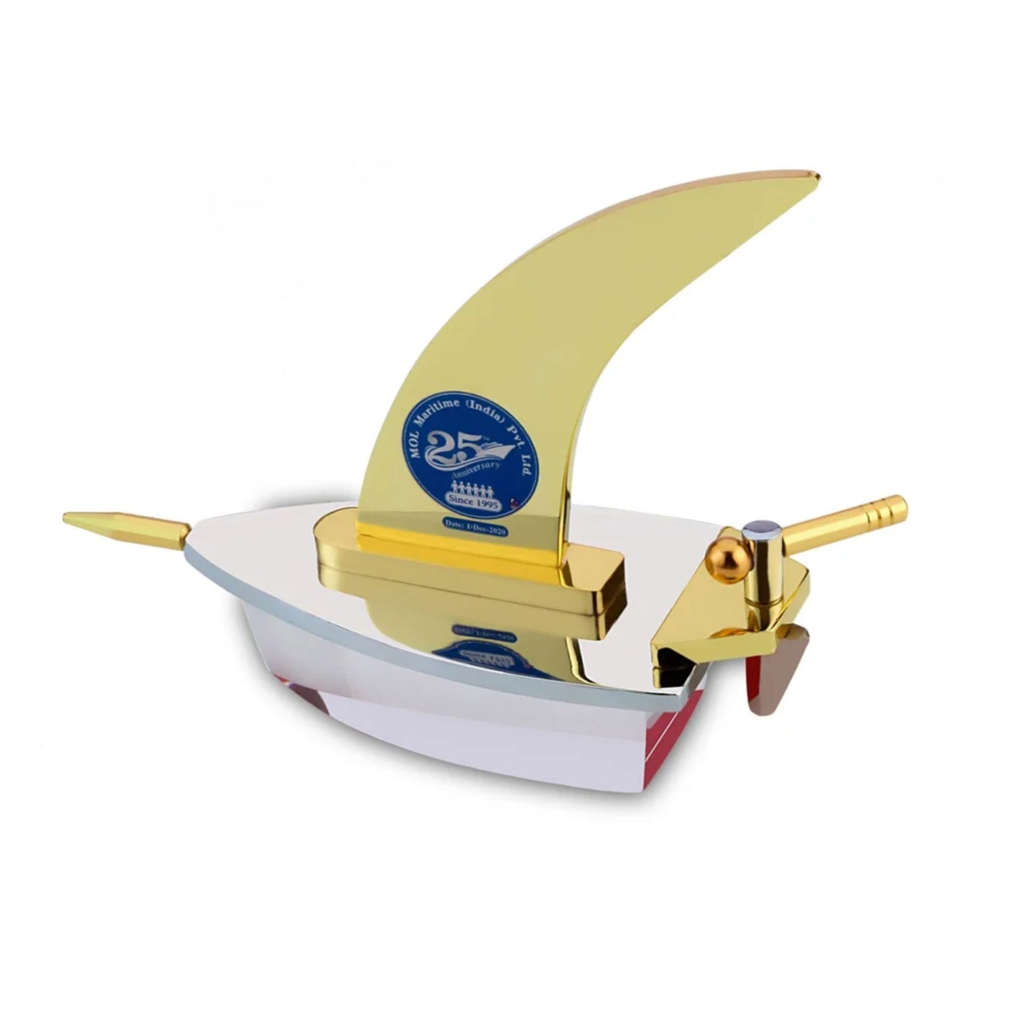 Decorative pen stand with a clock