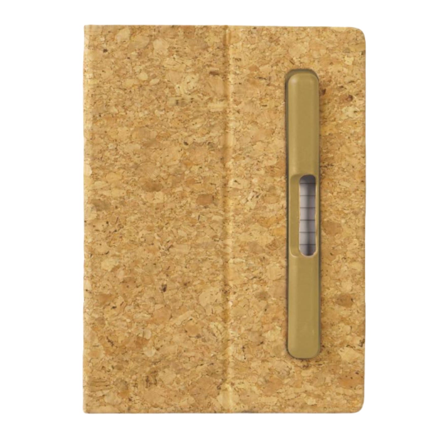 Cork A5 Notebook with Hard pen slot and Folding cover Phone Stand