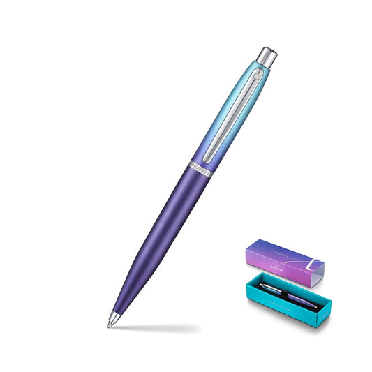9430 Sheaffer VFM Expressions Ballpen, Pearl Blue-Violet, Chrome