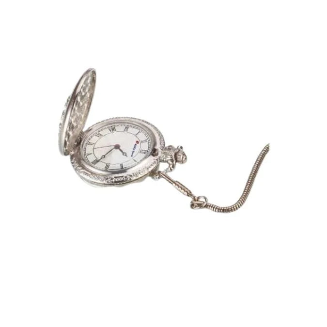 Silver Pocket Watch with Lid