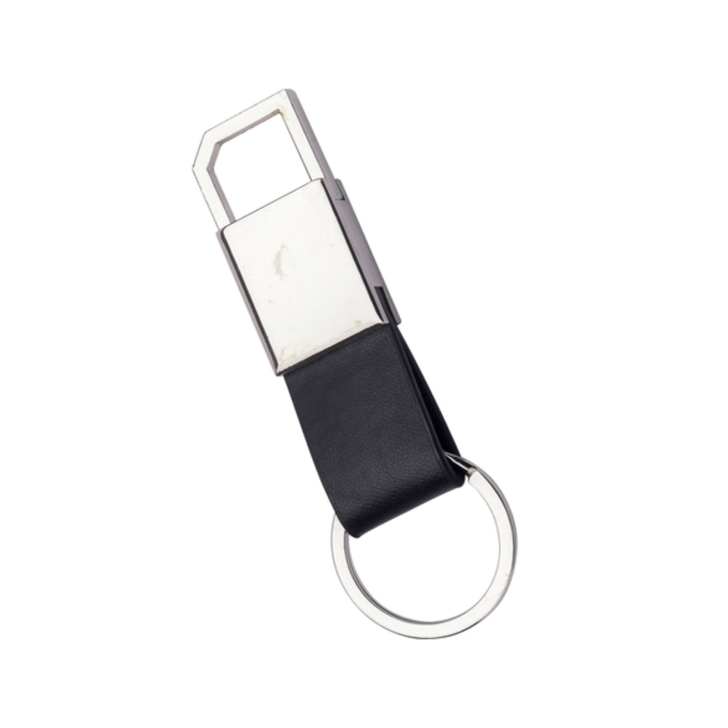 Black Leather Strap Metal 600-Keychain