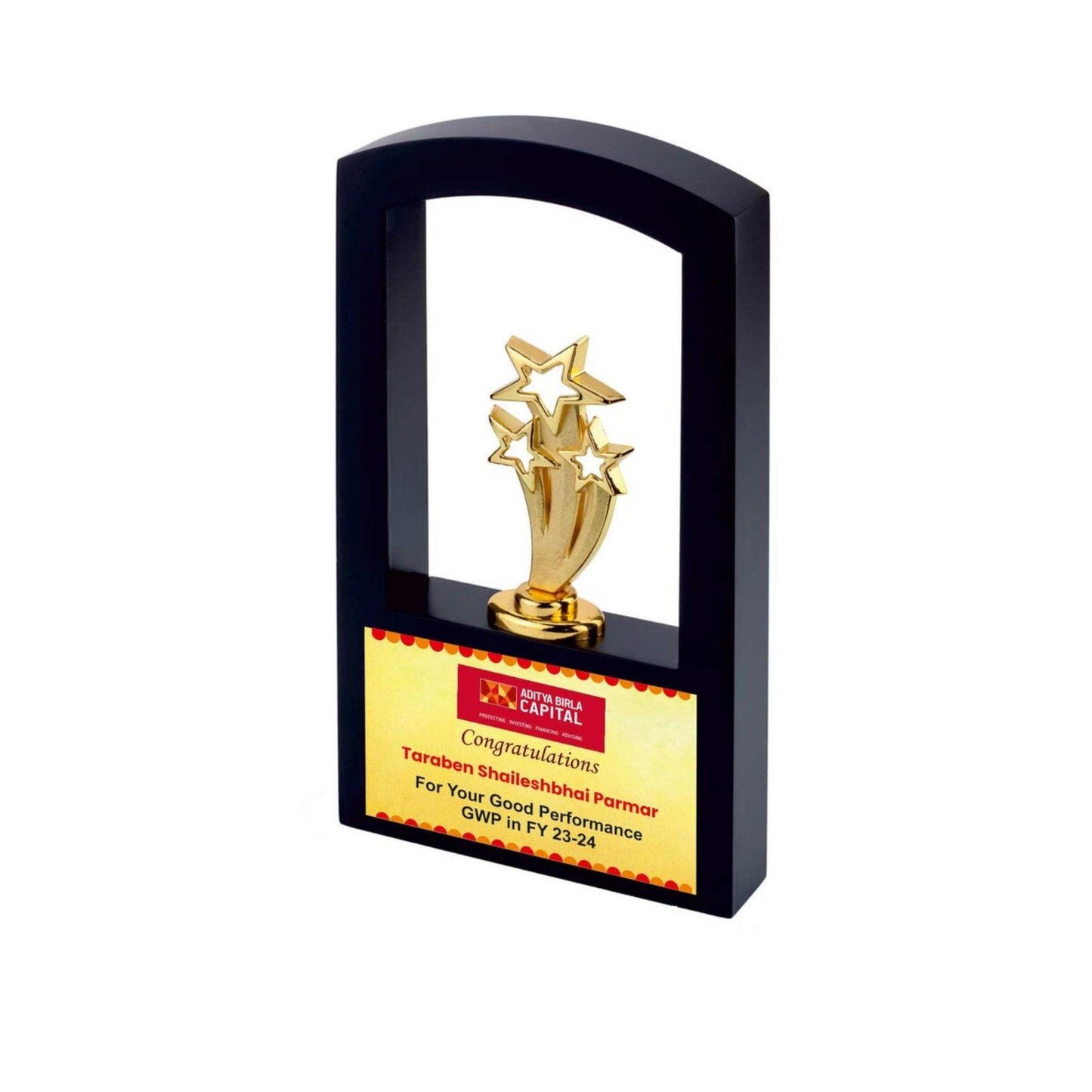 Clustered Star Frame Trophy