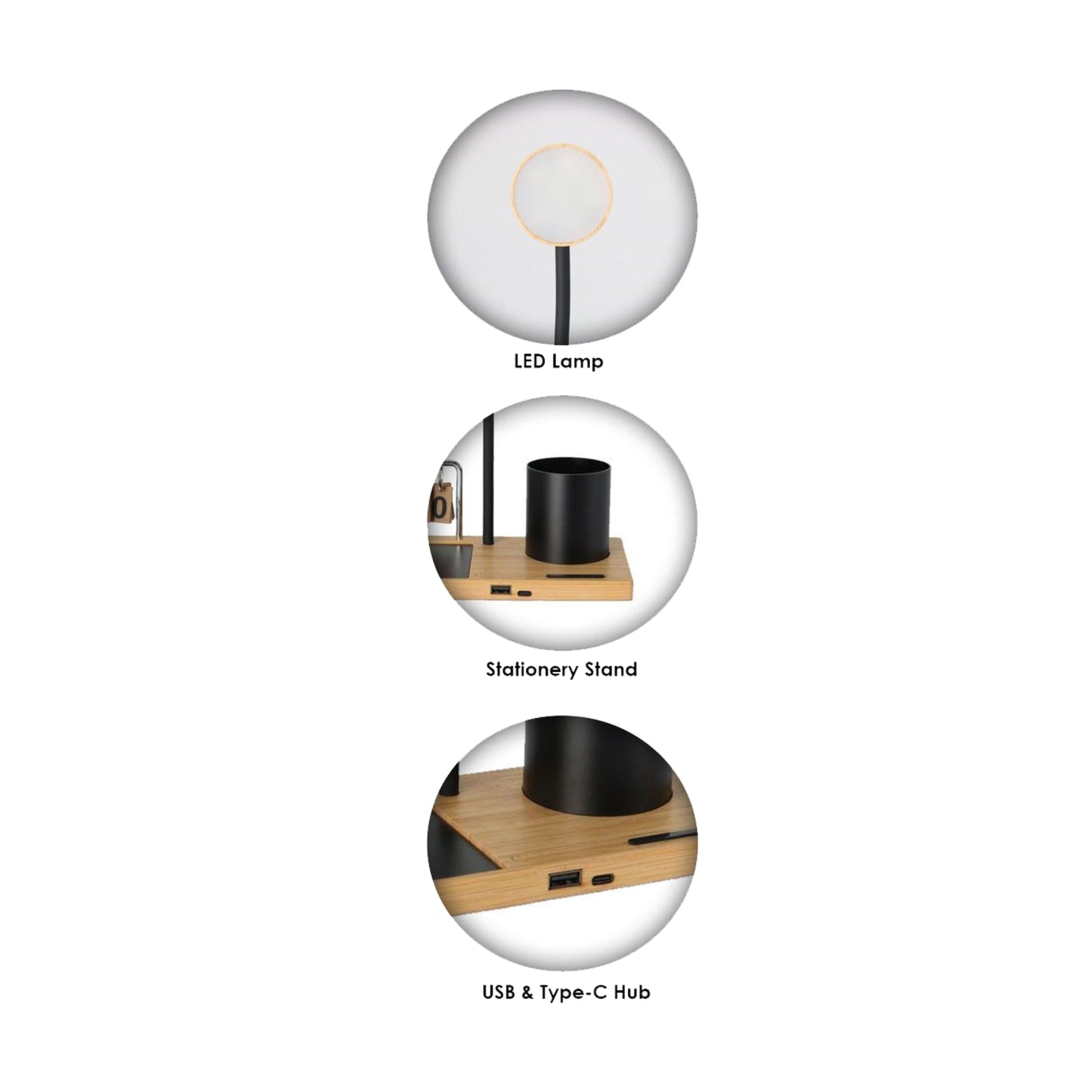 Auburn 6 In 1 Multi-functional Desk Utility