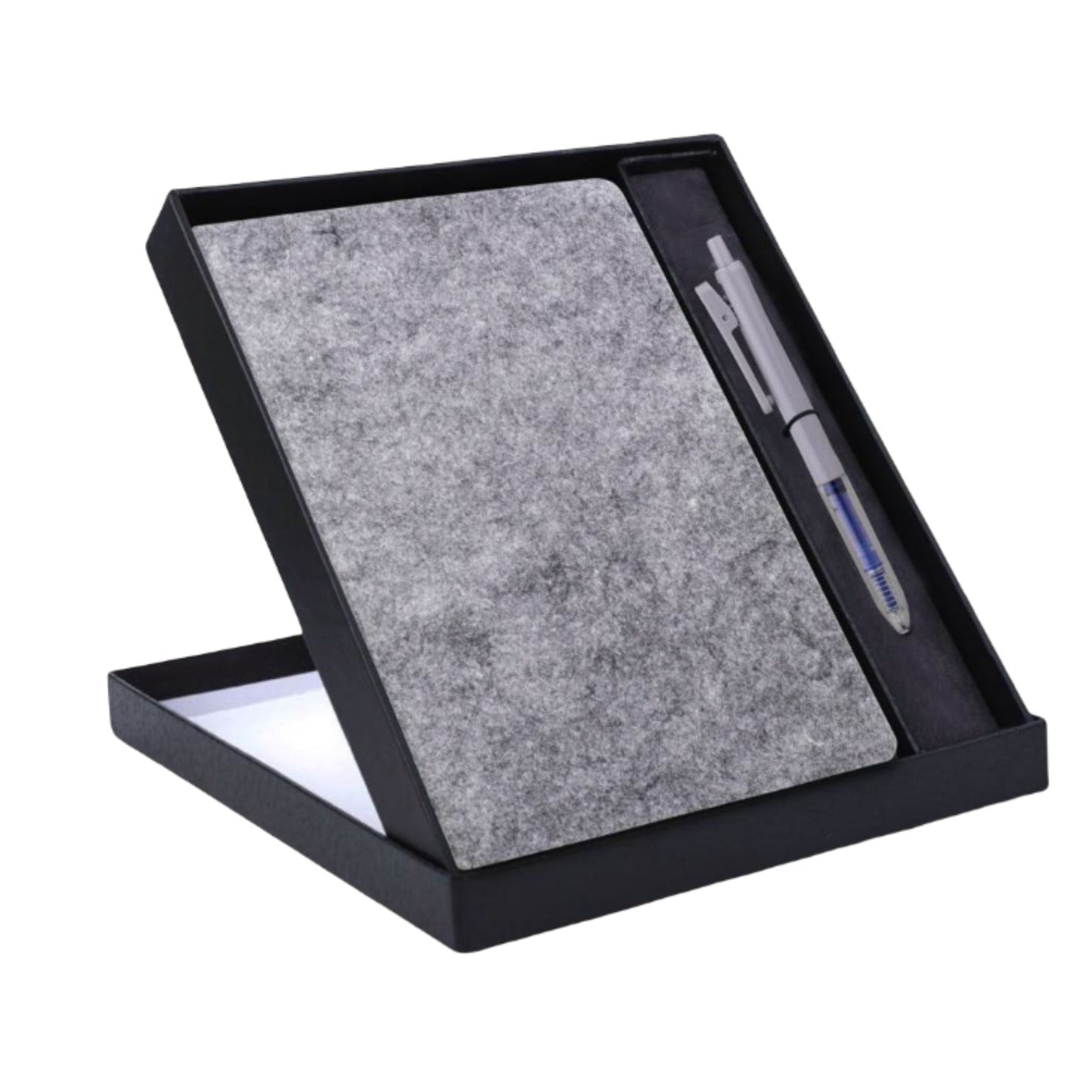 EcoFelt Notebook Gift set: A5 Eco Notebook With Paper Clip Gel Pen