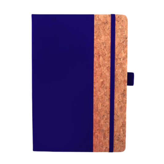 PU Cork Notebook with Elastic Fastener