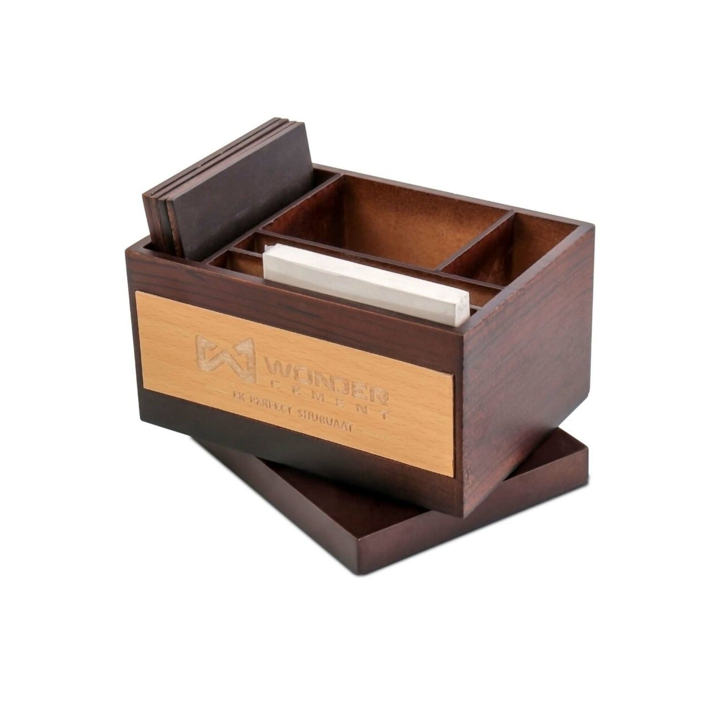 Rotating Wooden Desk Organizer
