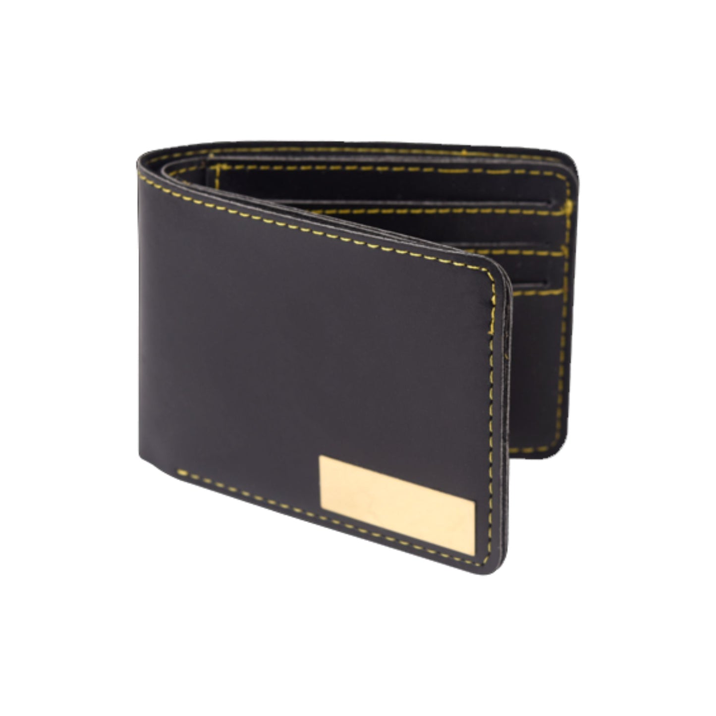 Venture Black Leather Finished Wallet