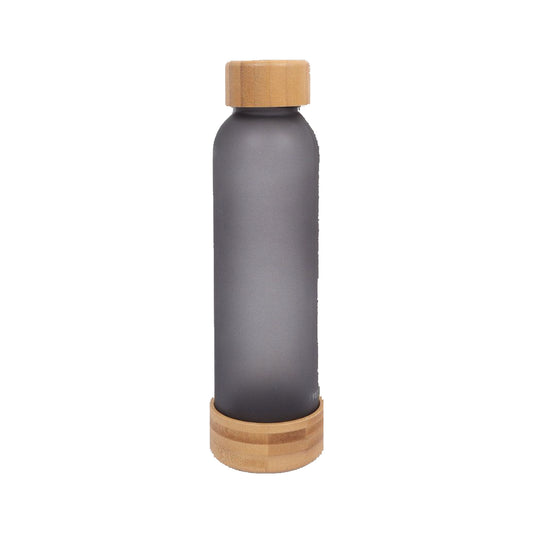 Ecofrost Glass Bottle Bamboo Cap