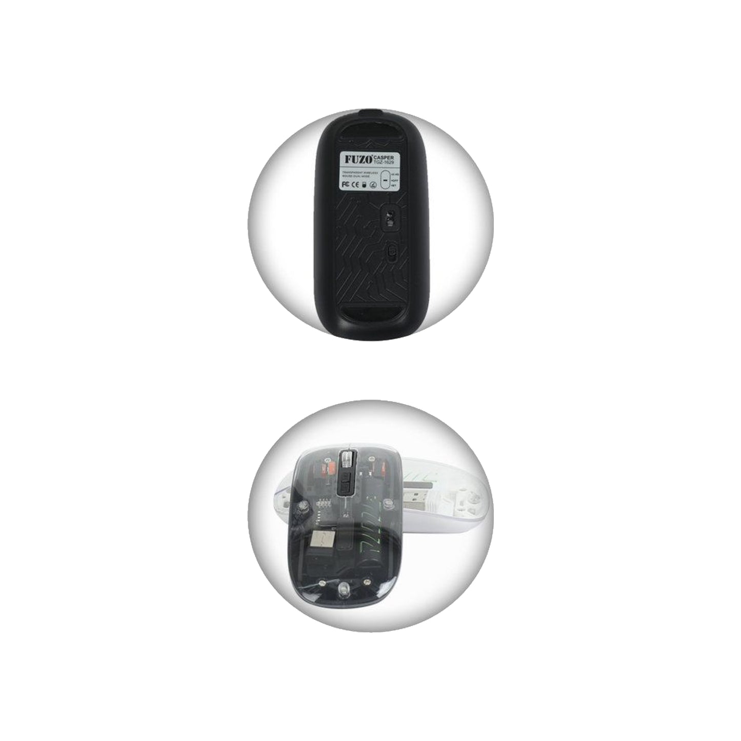 Casper Dual Mode Transparent Wireless Mouse