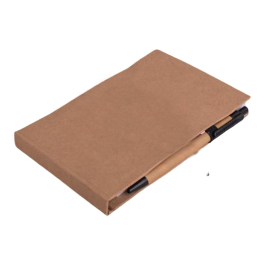 Folding writing pad with Sticky notes and Eco pen