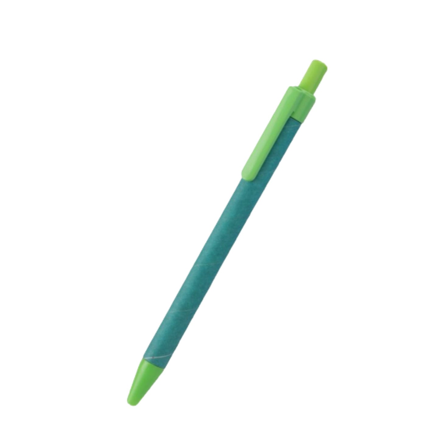 Eco color pen: Paper barrel pen with colored body