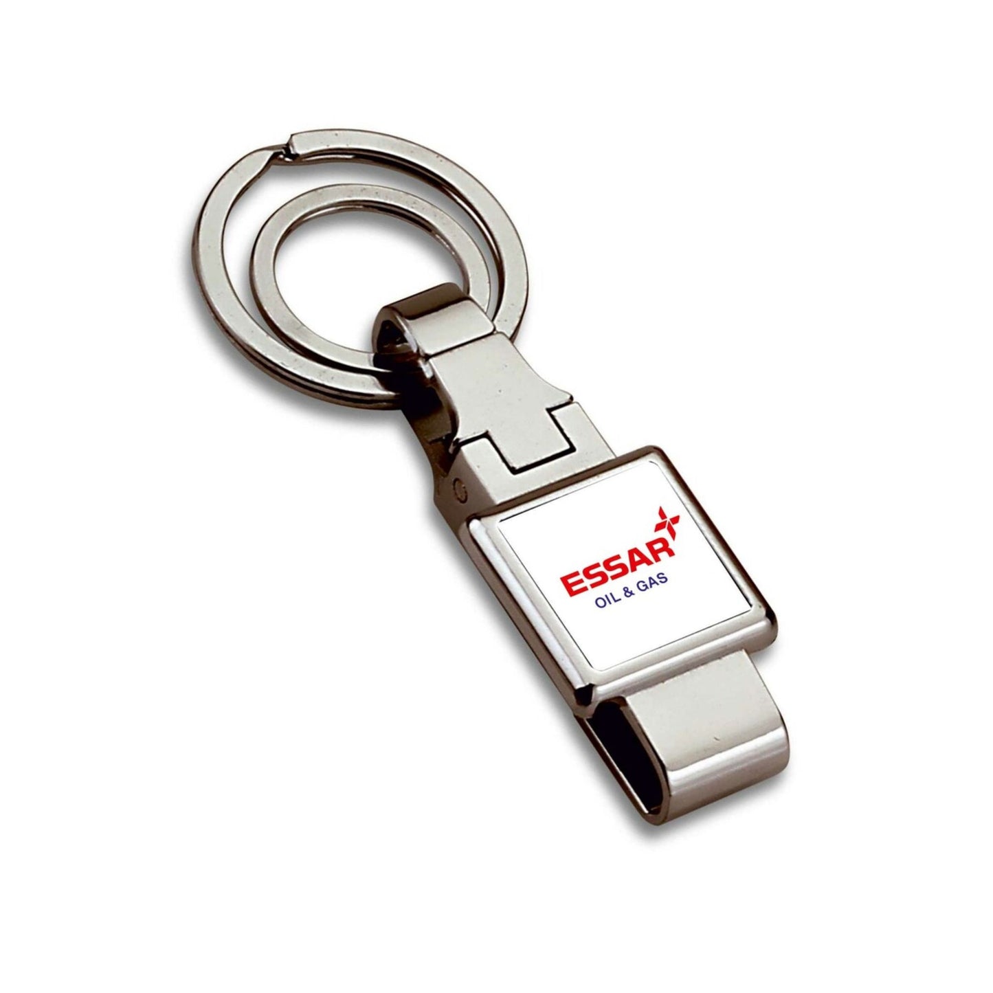 Twin Ring Keychain With Belt Hook Walter