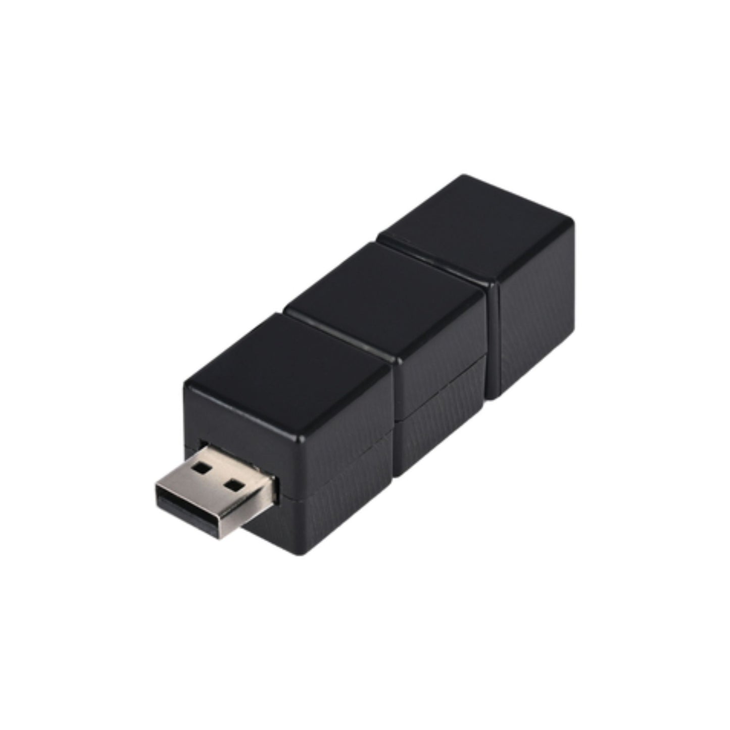 Black Cube Shaped USB Pendrive Shell