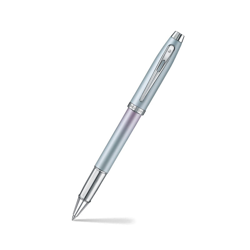 Sheaffer Expressions 100 9376 Blue And Pink Pearlised Gradient Rollerball Pen With Chrome-Plated Trims SKU:WP36089