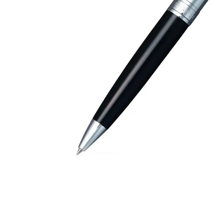 Sheaffer 9313 BP + BCH Gift Set ft. Glossy Black 100 Ballpoint Pen with Chrome Trims and Business Card Holder
