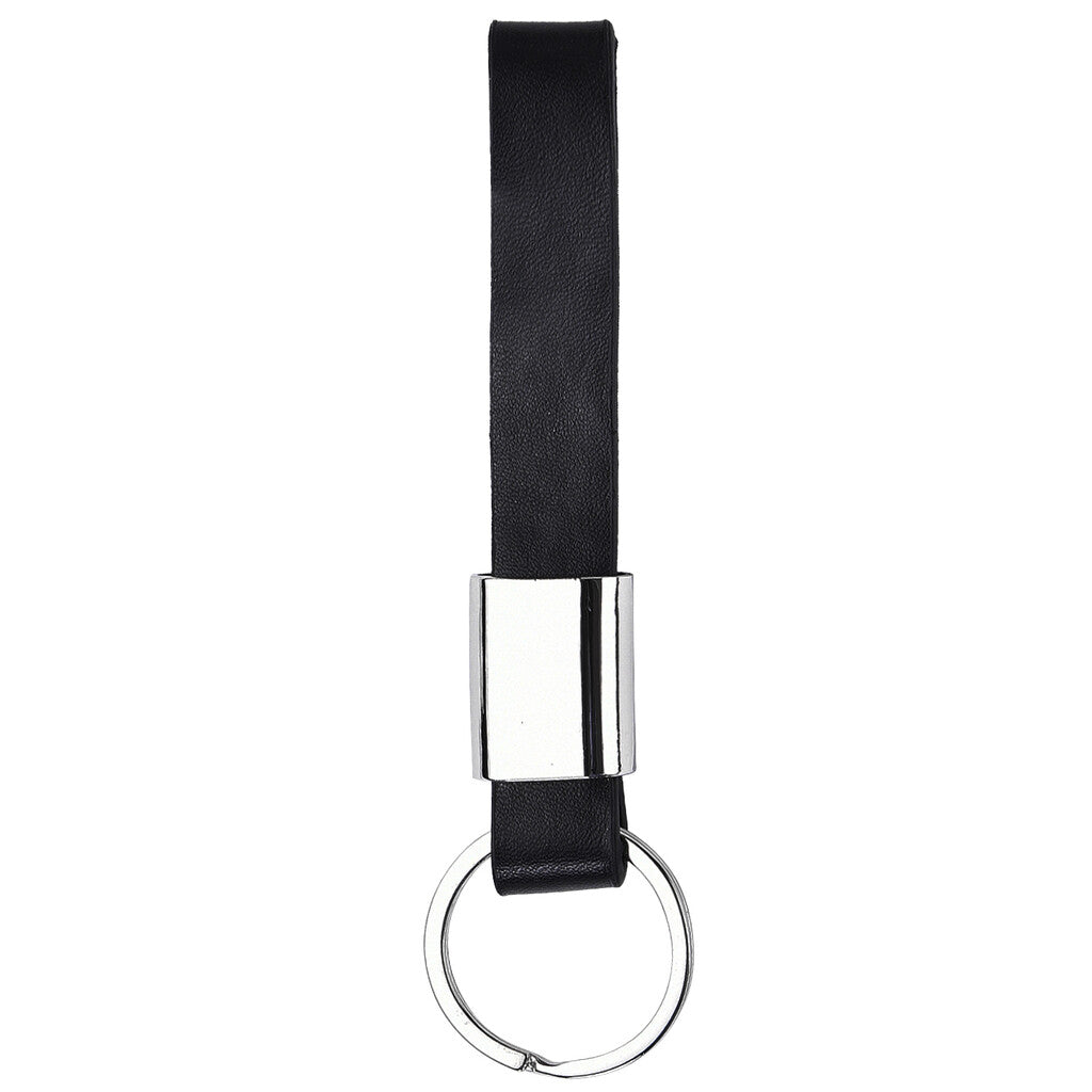Lofty Faux Leather Keychain
