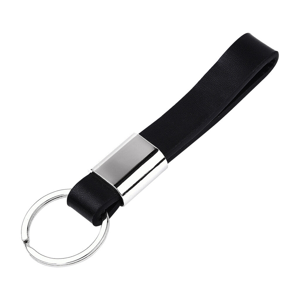 Lofty Faux Leather Keychain