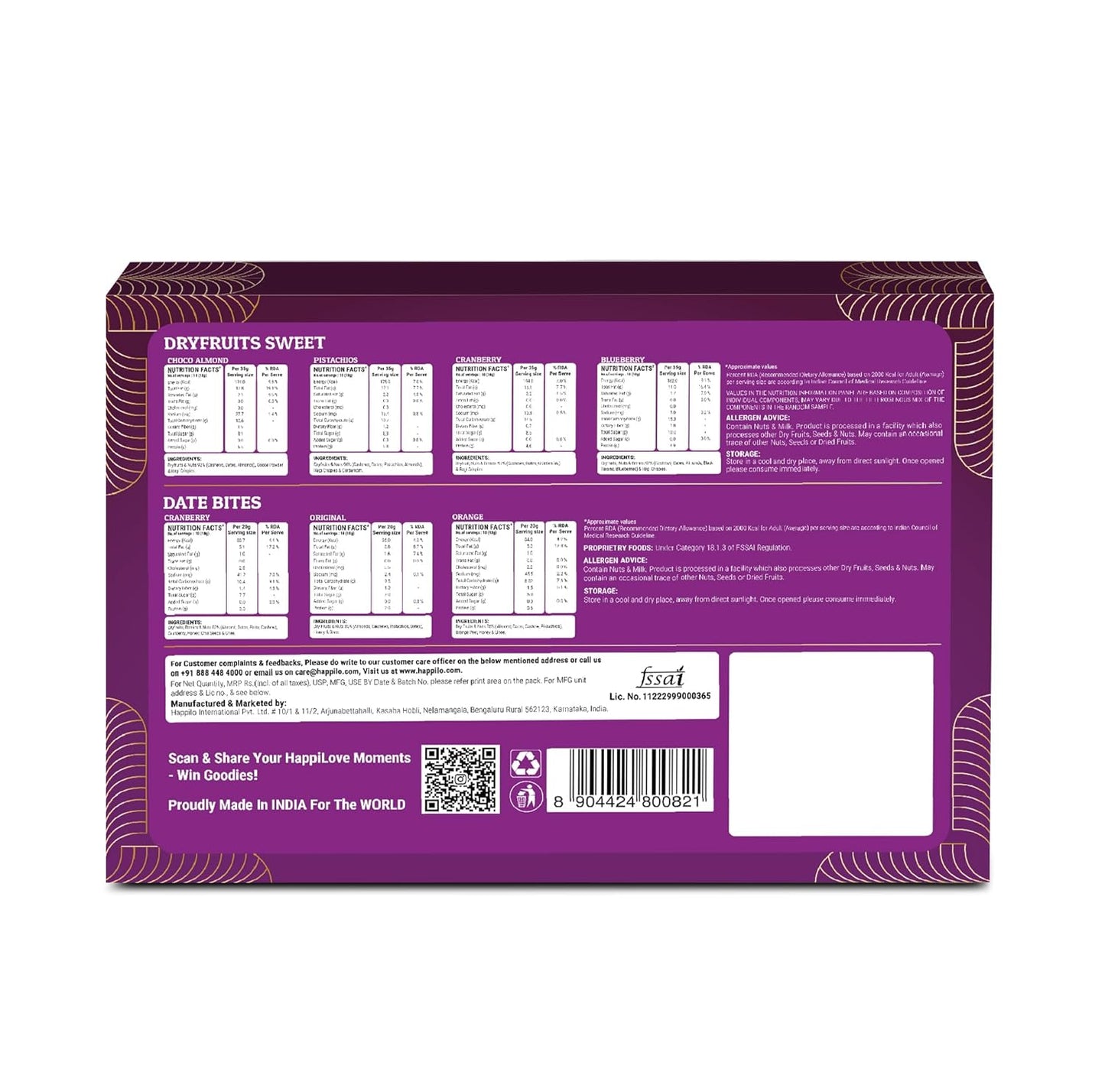 Happilo Premium Dry Fruits Celebration Gift Box