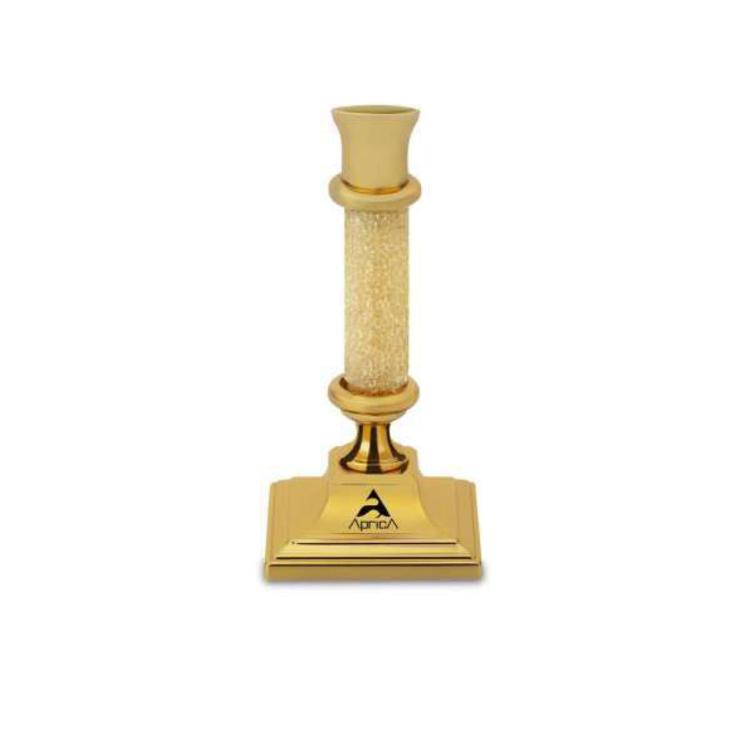 Metal And Glass Candle Stand