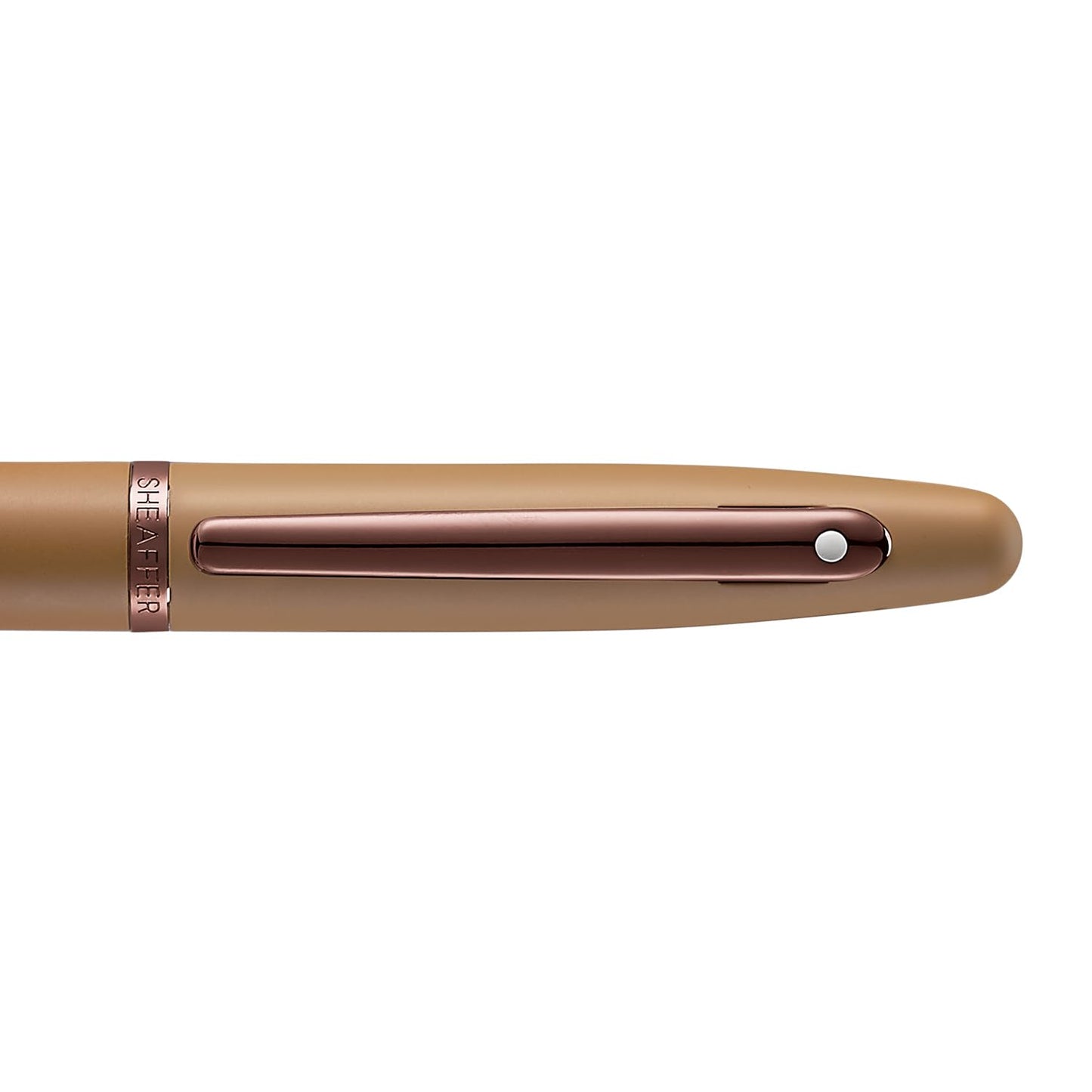 Sheaffer® VFM 9428 Coffee Edition Matt Brown Ballpoint Pen with Regal Brown PVD Trims
