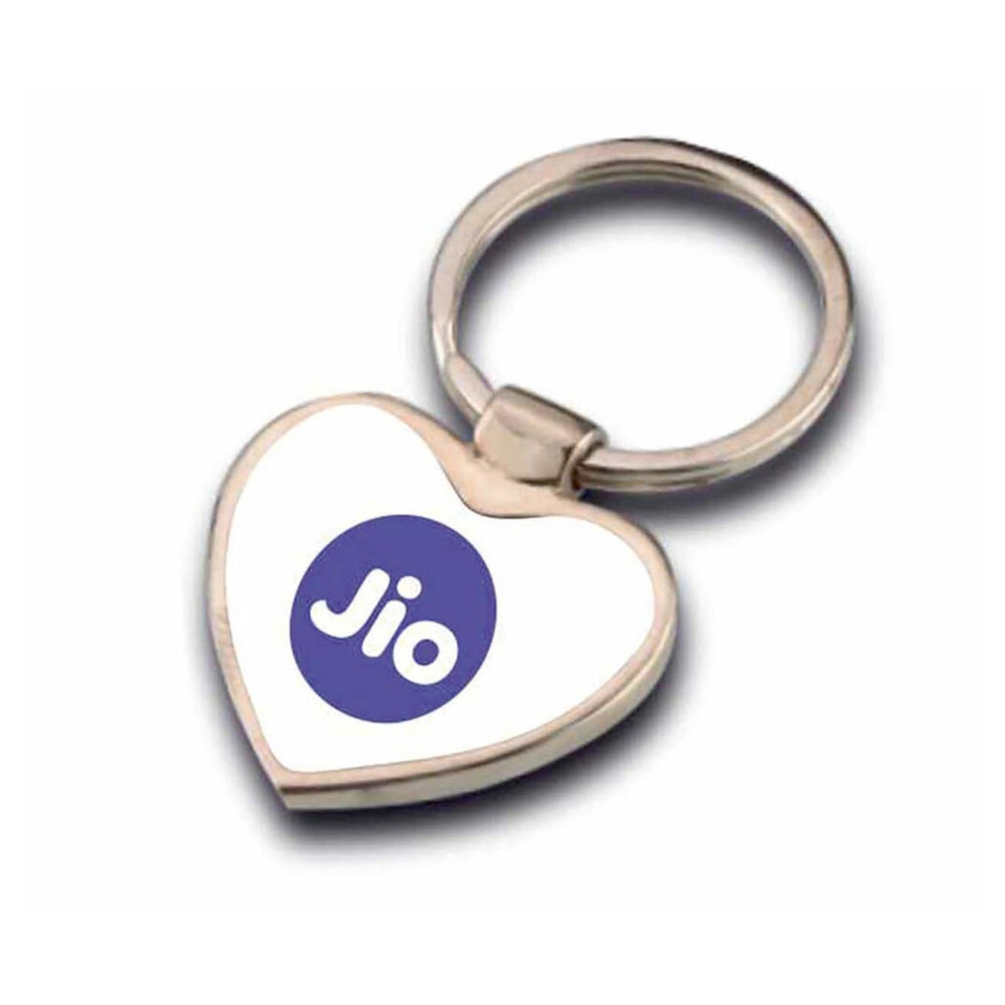 Heart-Shaped Metal Keychain