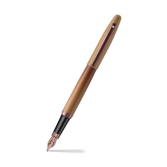 Sheaffer VFM 9428 Fountain Pen | Coffee Edition Matt Brown with Regal Brown PVD Trims