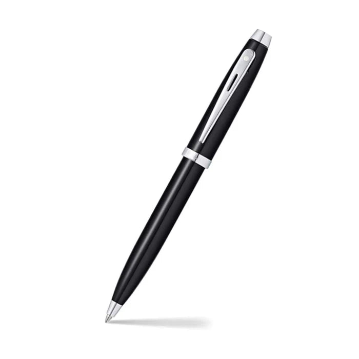 Sheaffer 9338 BP + BCH Gift Set ft. Glossy Black 100 Ballpoint Pen with Chrome Trims and Business Card Holder