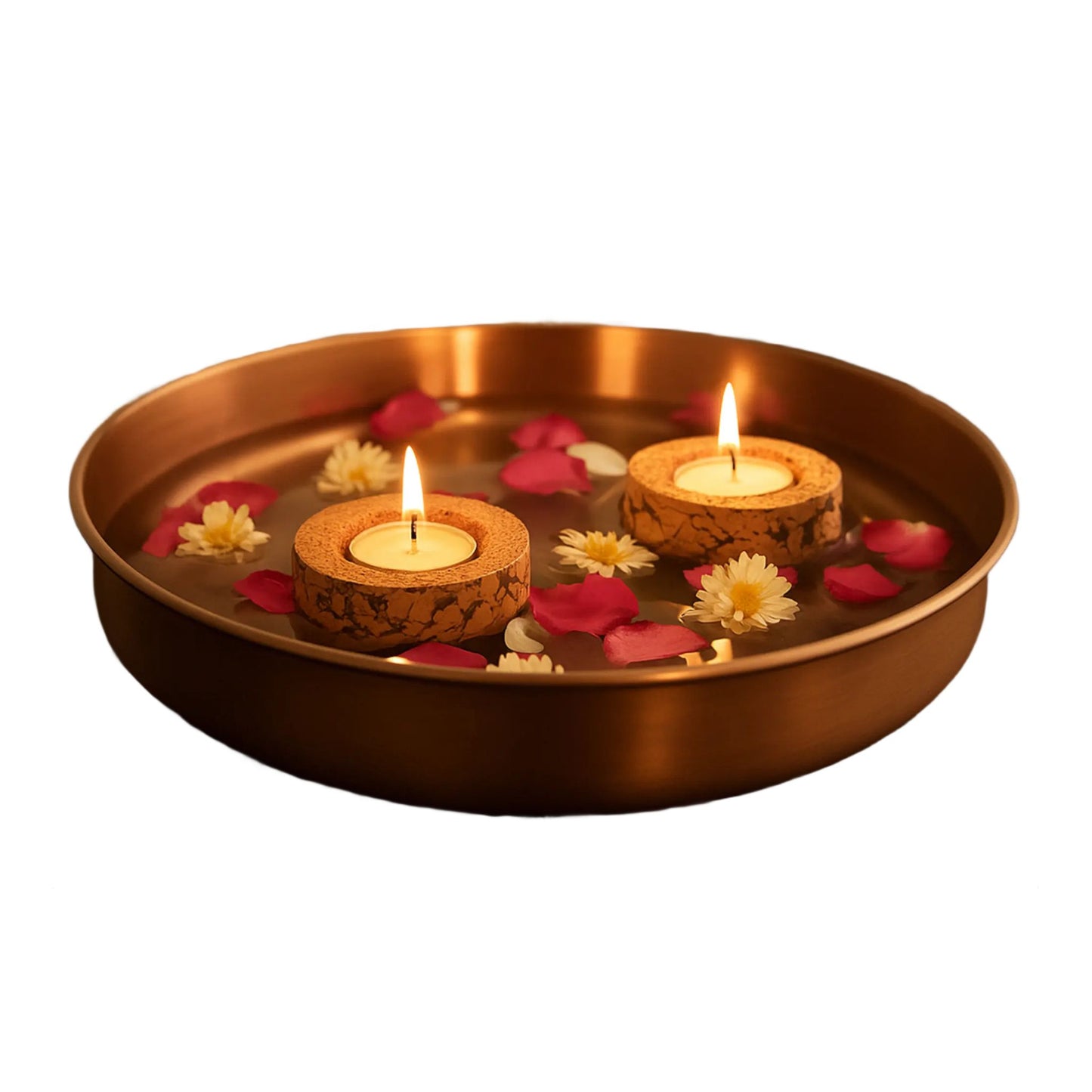 Floating Cork Diya ( Set of 2 )