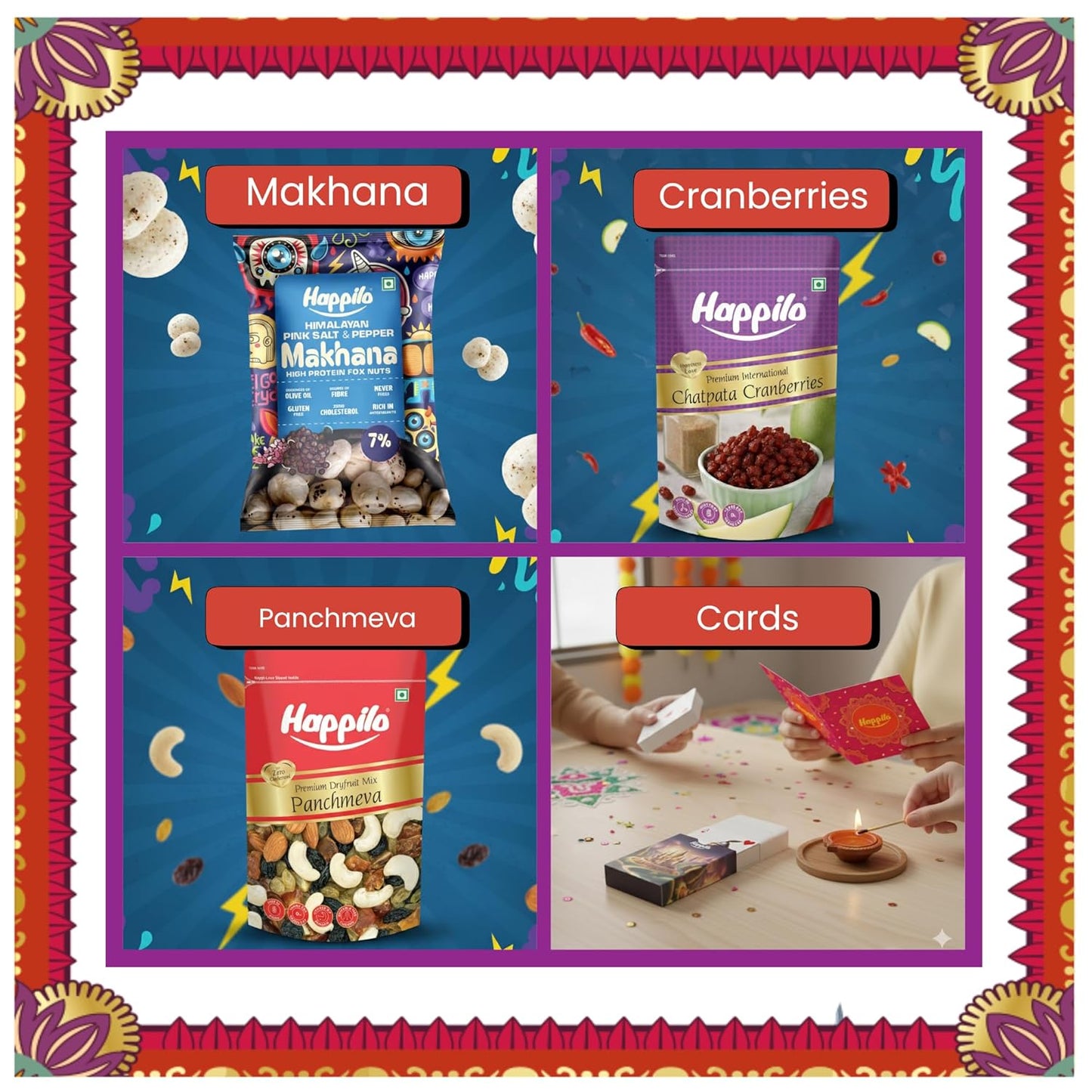 Happilo Puja 14 Inclusions Gift Box