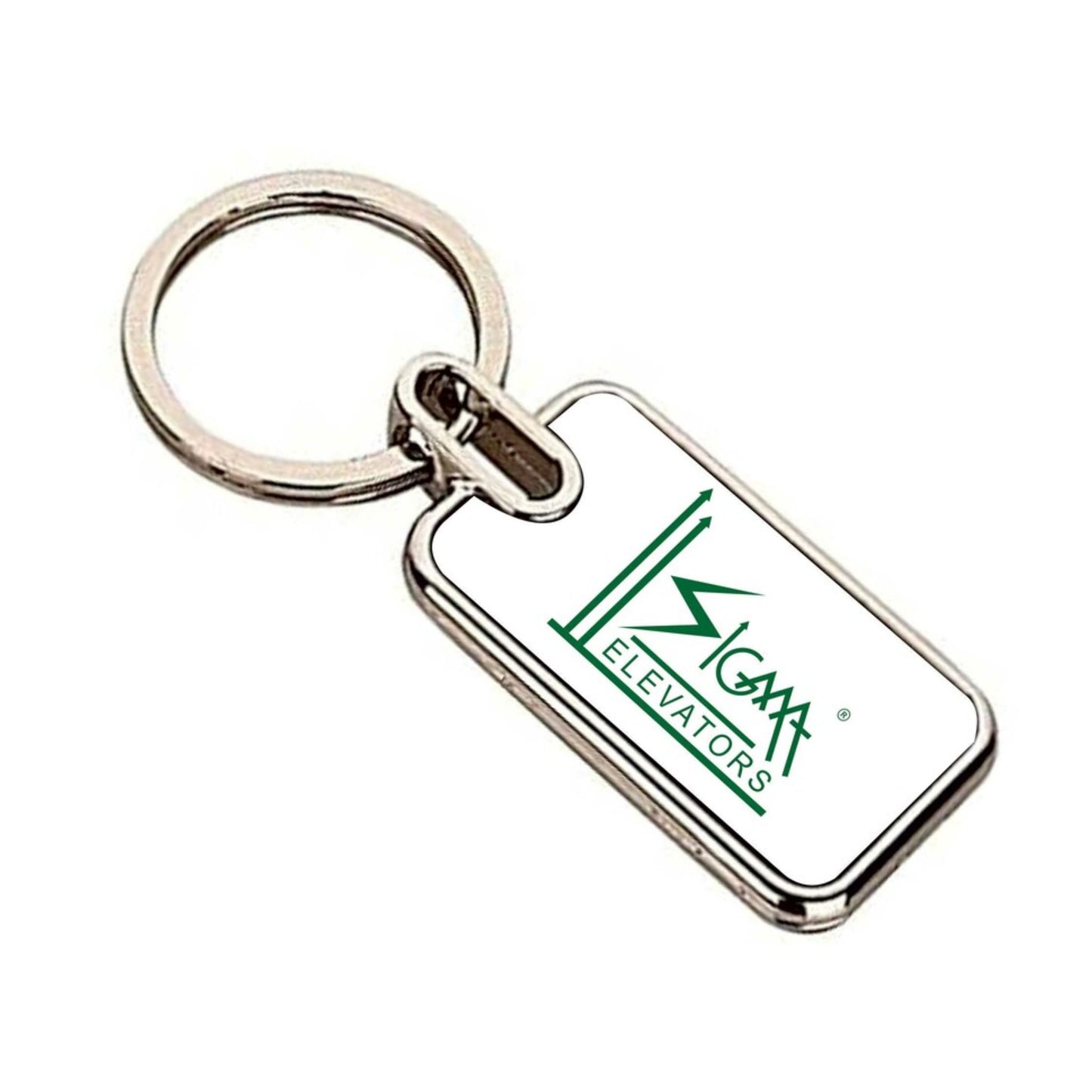 Rectangle Metal Keychain