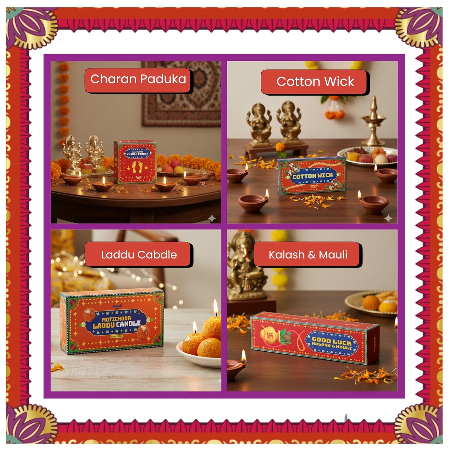 Happilo Puja 14 Inclusions Gift Box