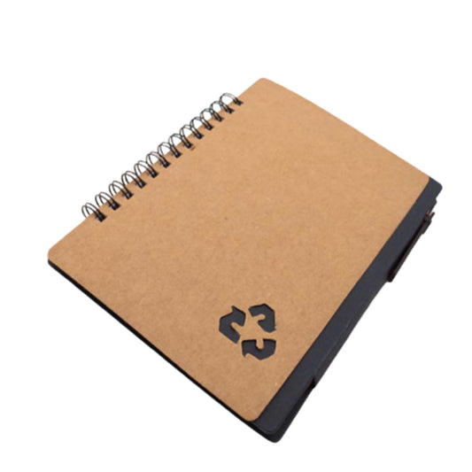 Eco notebook with pen and sticky pads