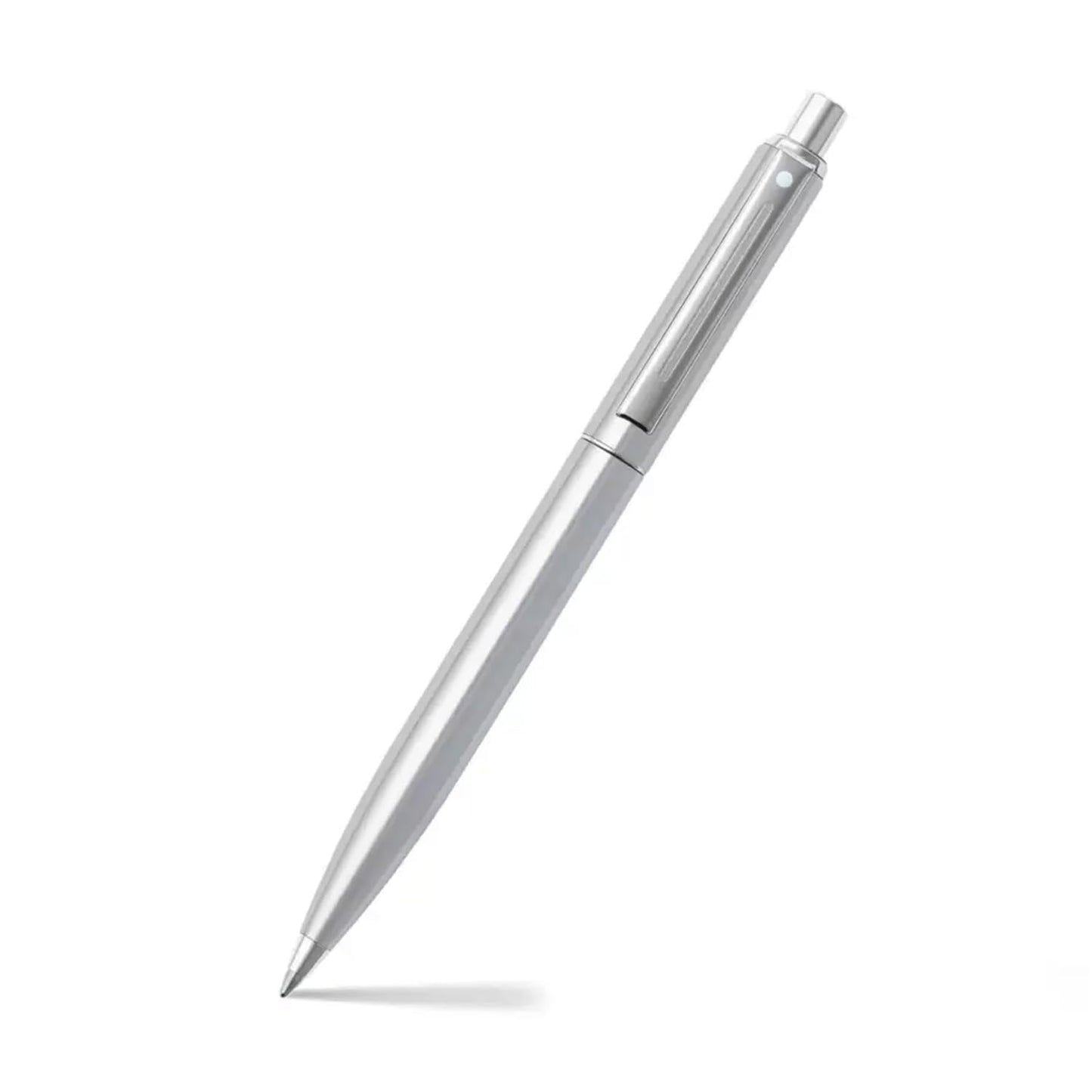 Sheaffer Gift Set G323 | Sentinel Brushed Chrome Ballpoint Pen with Leather Passport Holder