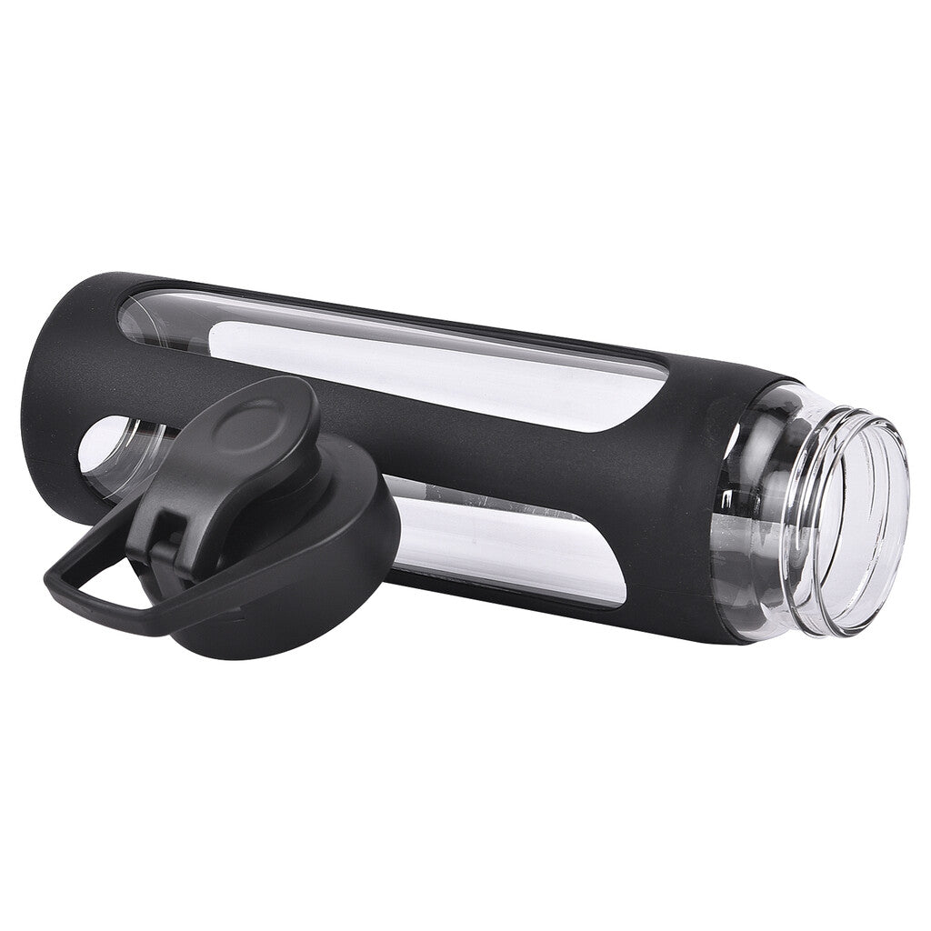 BORO FLIP Borosilicate Glass Bottle with Silicon Sleeve