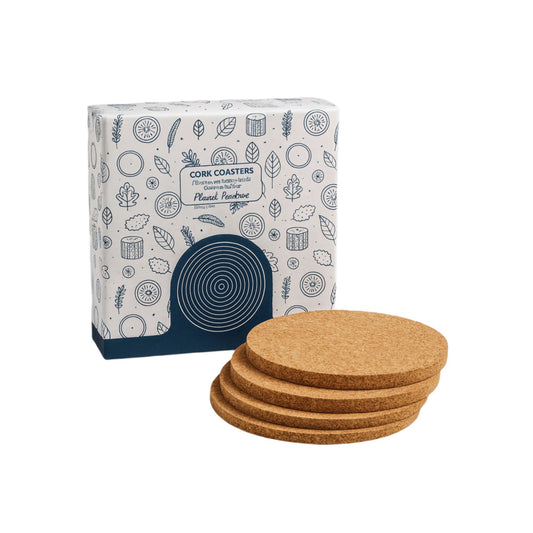 Cork Coasters Set (4pc)