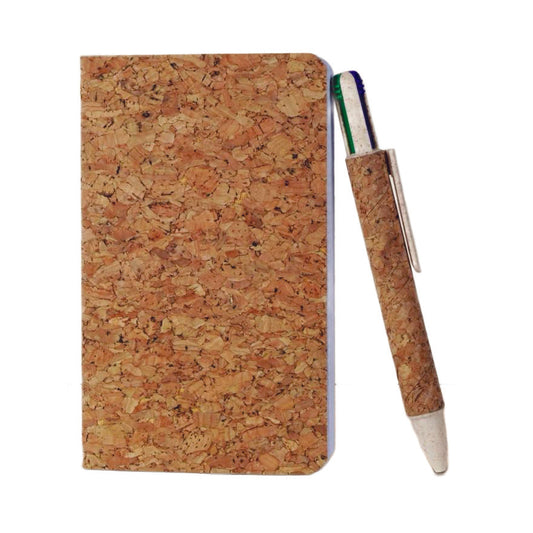 Mini Eco Set: Pocket Cork notebook with Cork 4 refill pen in Eco Gift Box