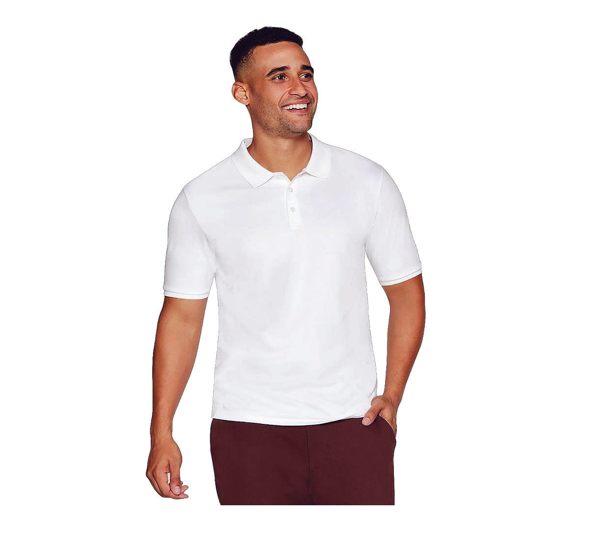 Skechers Plain Jacquard Collar Polo T-shirt