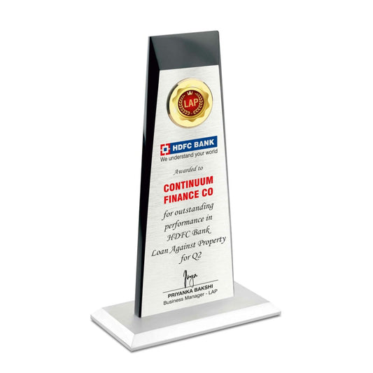 Achievement Award Trophy, Made In A Combination Of Acrylic And Aluminium