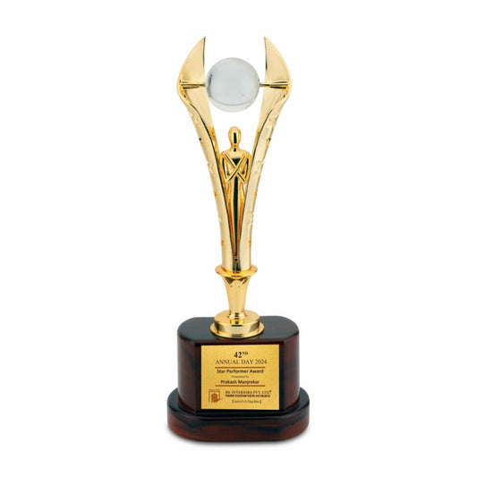 Rising Man Globe Trophy